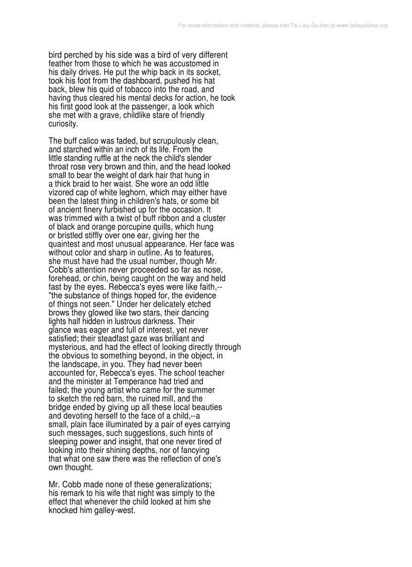 image for page Rebecca Of Sunnybrook Farm