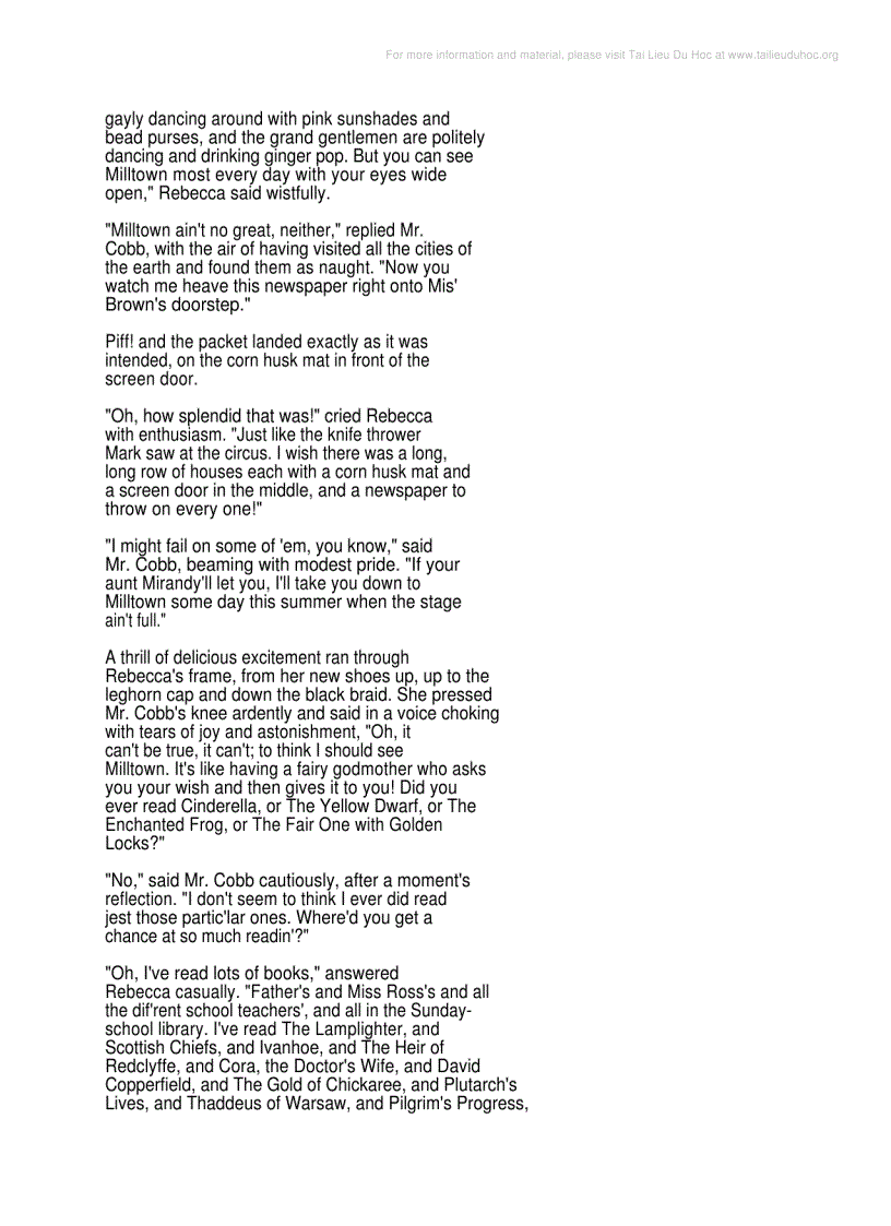 image for page Rebecca Of Sunnybrook Farm