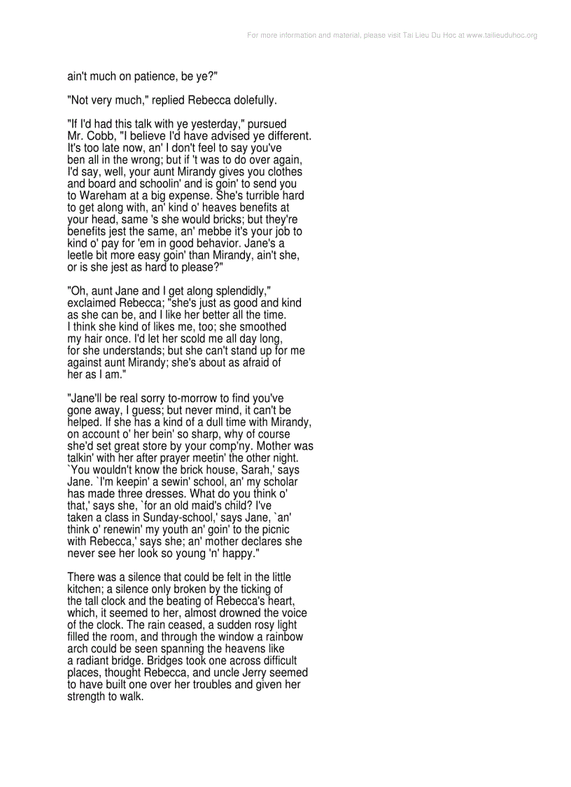 image for page Rebecca Of Sunnybrook Farm