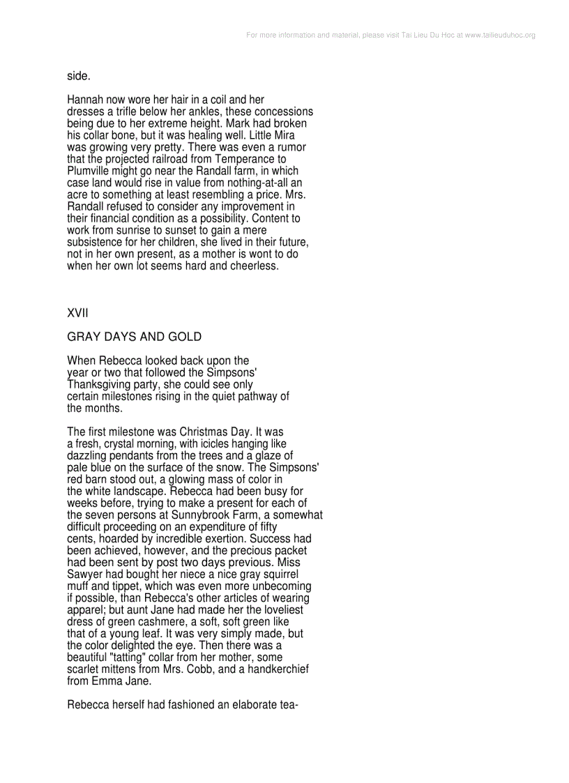 image for page Rebecca Of Sunnybrook Farm