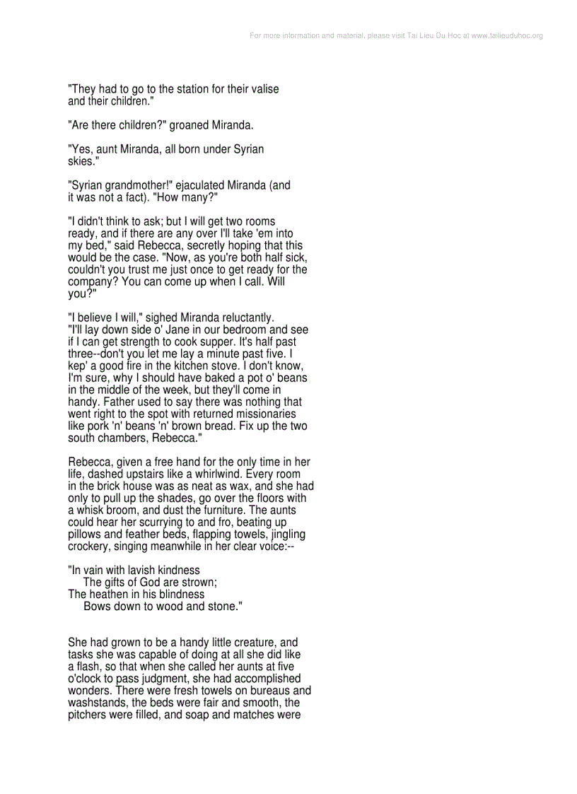 image for page Rebecca Of Sunnybrook Farm