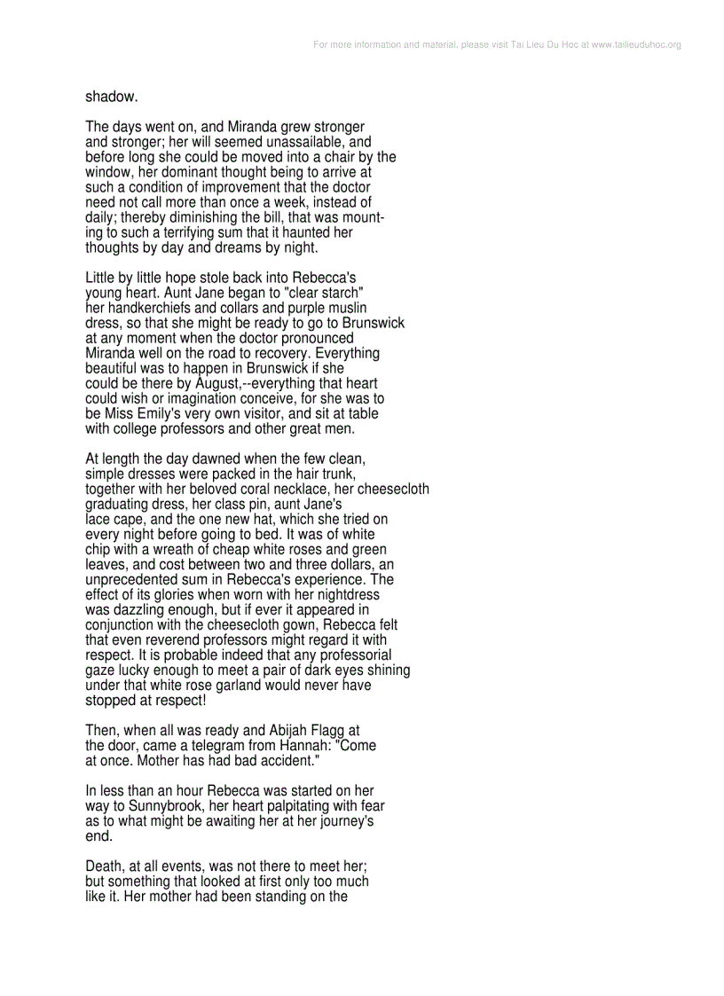 image for page Rebecca Of Sunnybrook Farm