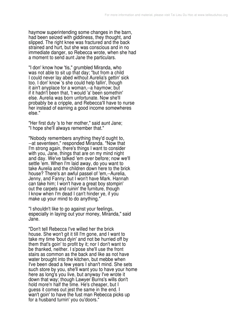 image for page Rebecca Of Sunnybrook Farm