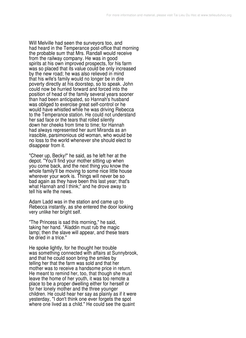 image for page Rebecca Of Sunnybrook Farm