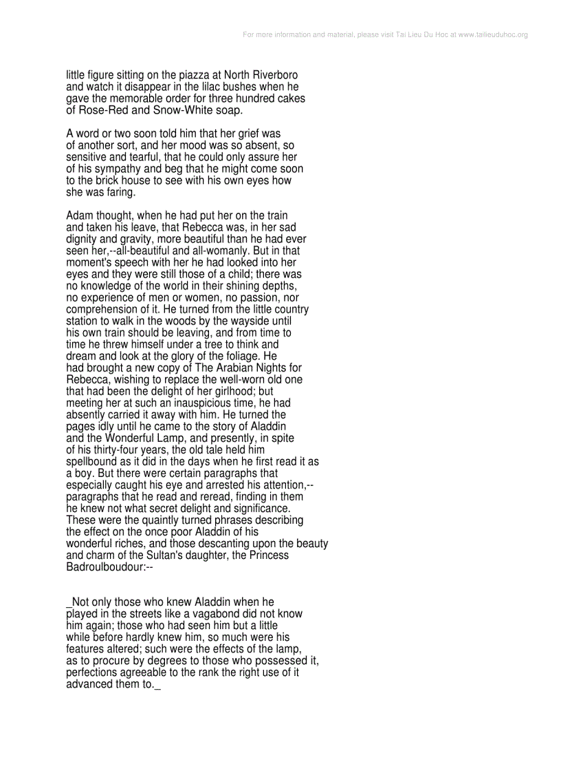 image for page Rebecca Of Sunnybrook Farm