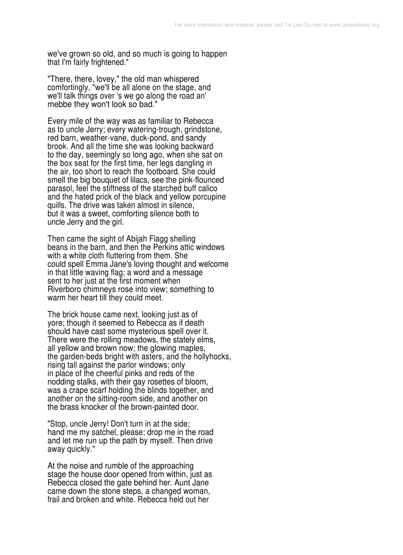 image for page Rebecca Of Sunnybrook Farm