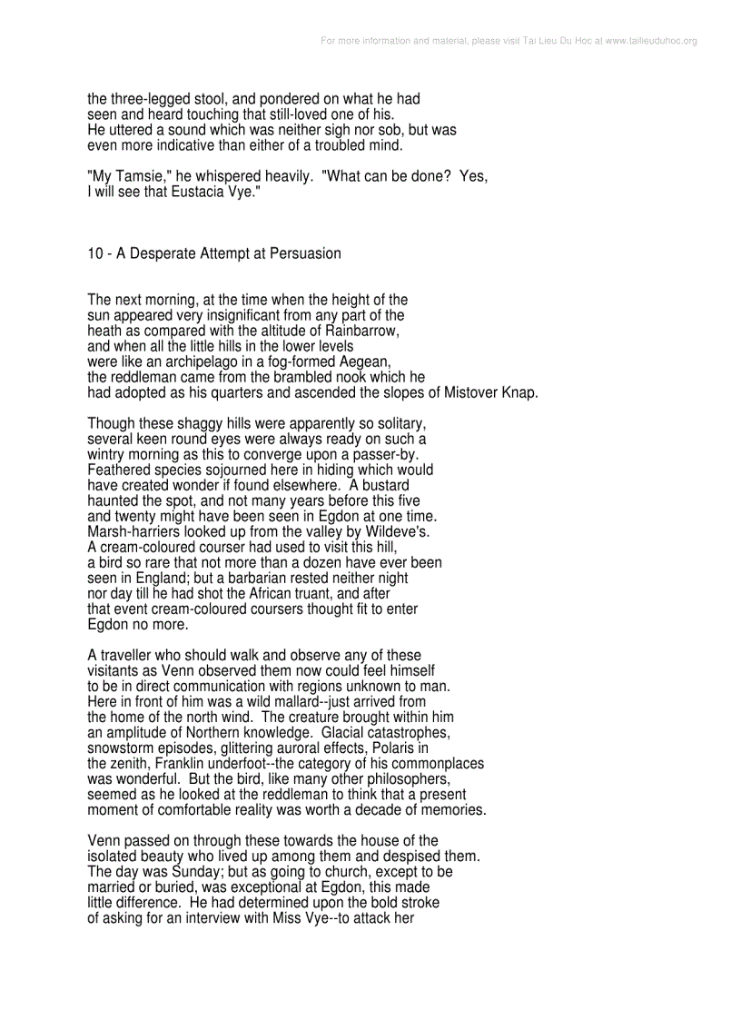 image for page Return of the Native by Thomas Hardy