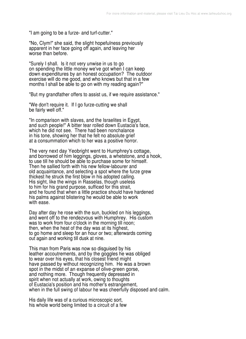 image for page Return of the Native by Thomas Hardy