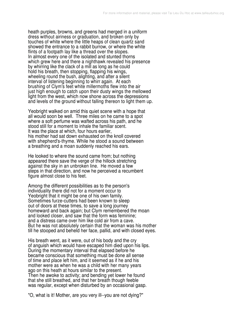 image for page Return of the Native by Thomas Hardy