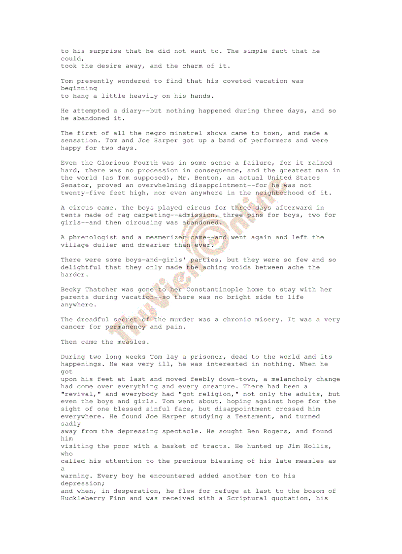 image for page The Adventures of Tom Sawyer