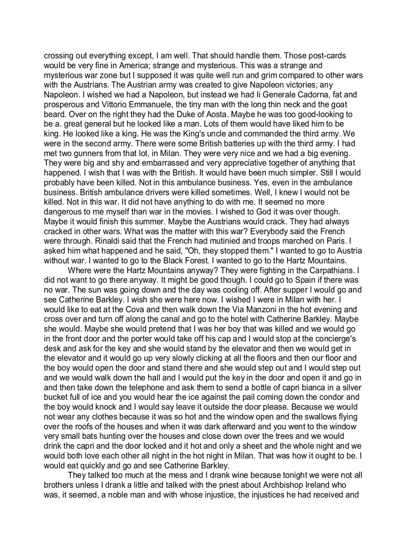 image for page A Farewell To Arms