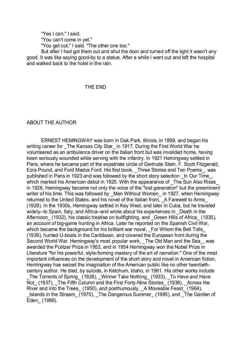 image for page A Farewell To Arms