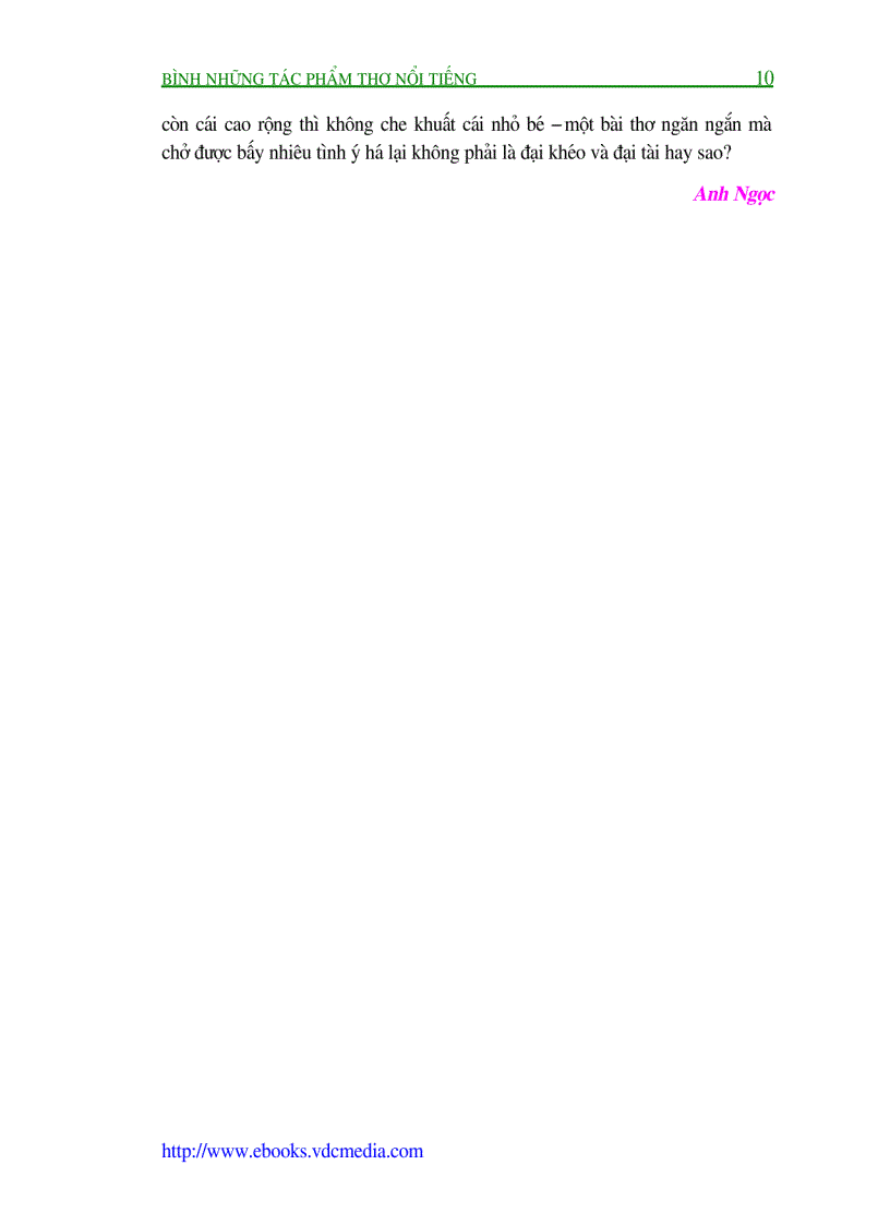 image for page Bình Những Tác Phẩm Thơ Nổi Tiếng Quyển III