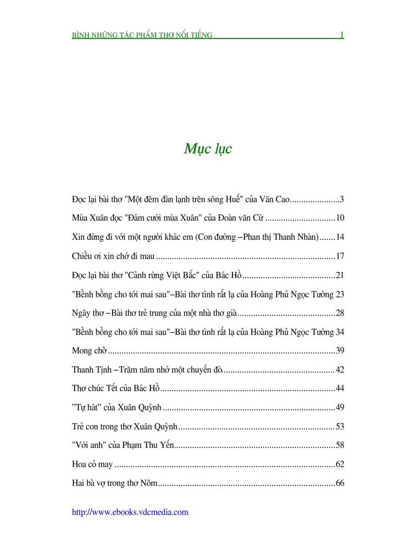 image for page Bình Những Tác Phẩm Thơ Nổi Tiếng Quyển IV