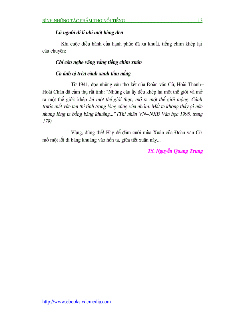 image for page Bình Những Tác Phẩm Thơ Nổi Tiếng Quyển IV