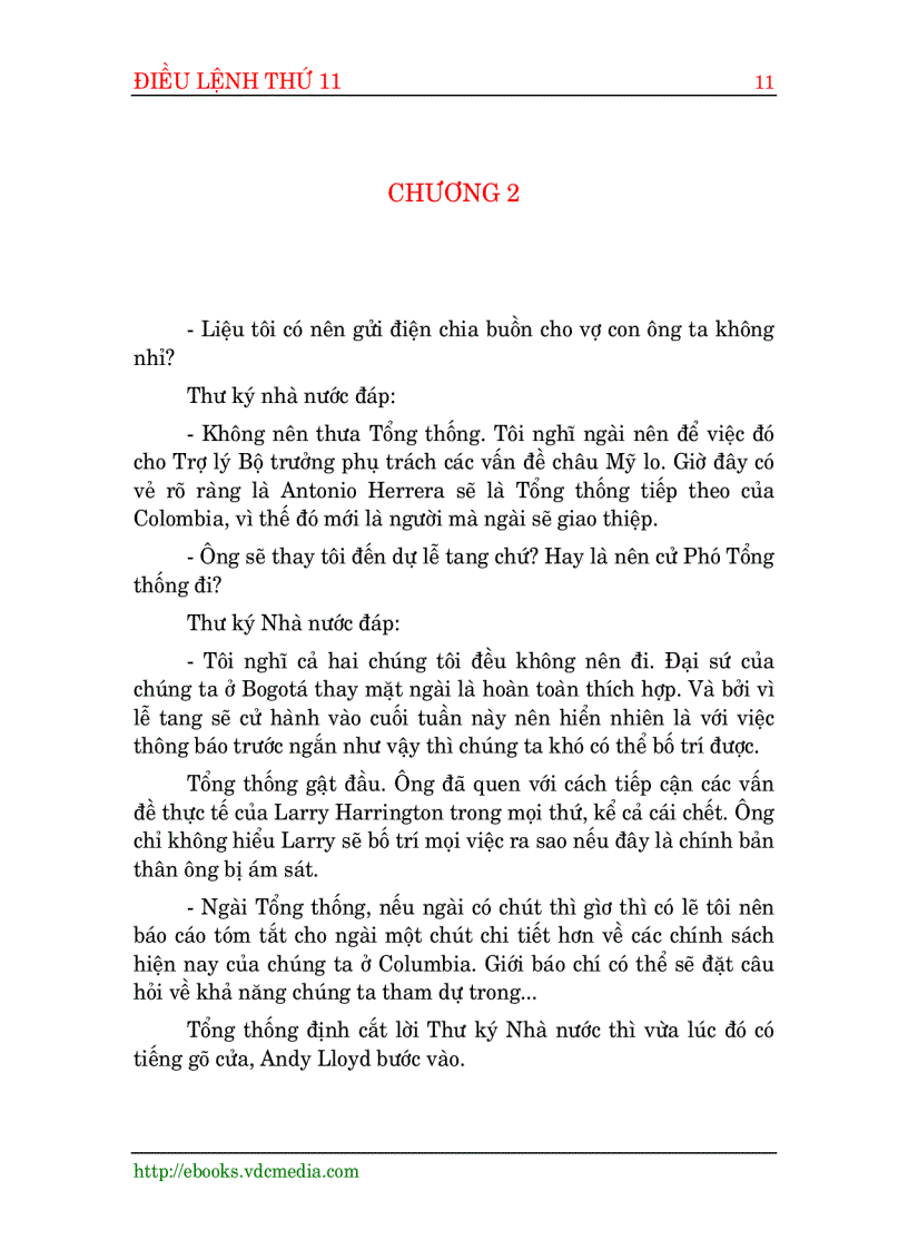 image for page Điều lệnh thứ mười một