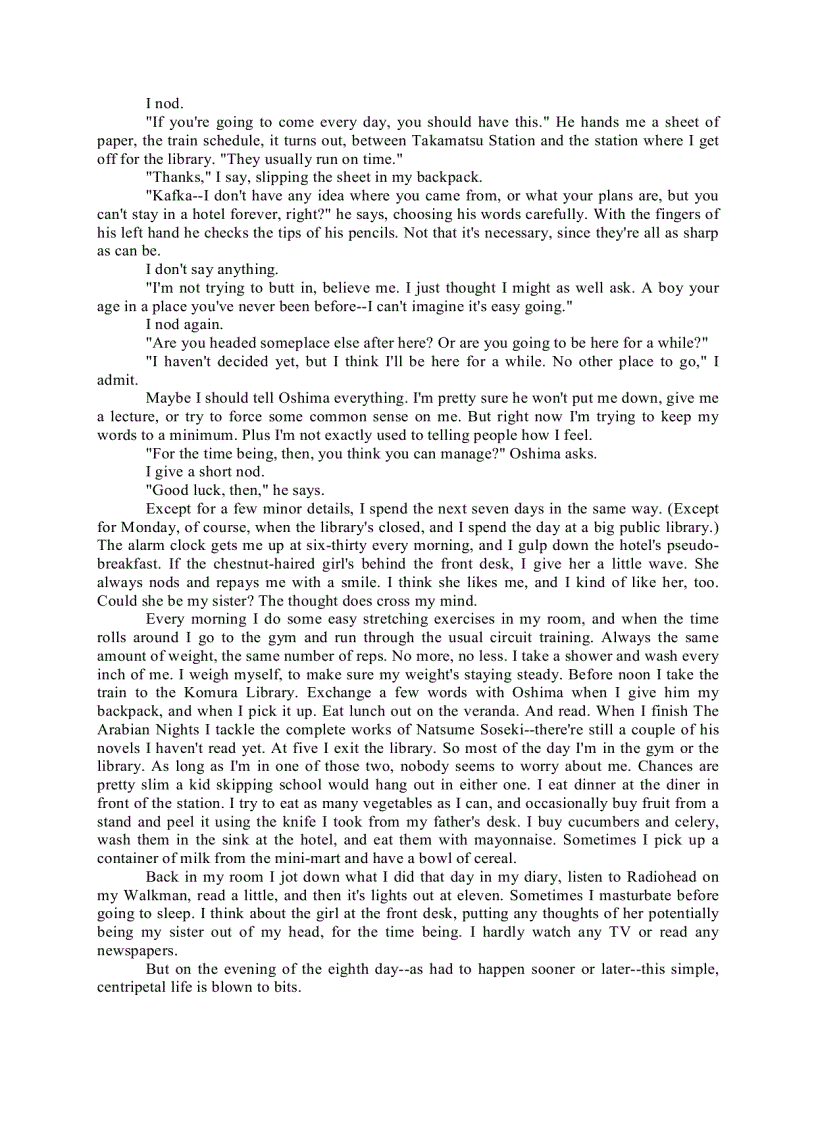 image for page Kafka on the Shore Kafka trên bờ biển