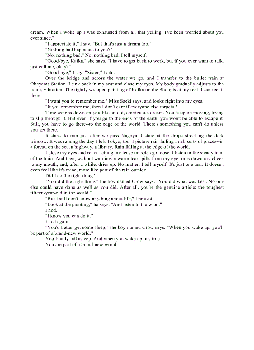 image for page Kafka on the Shore Kafka trên bờ biển