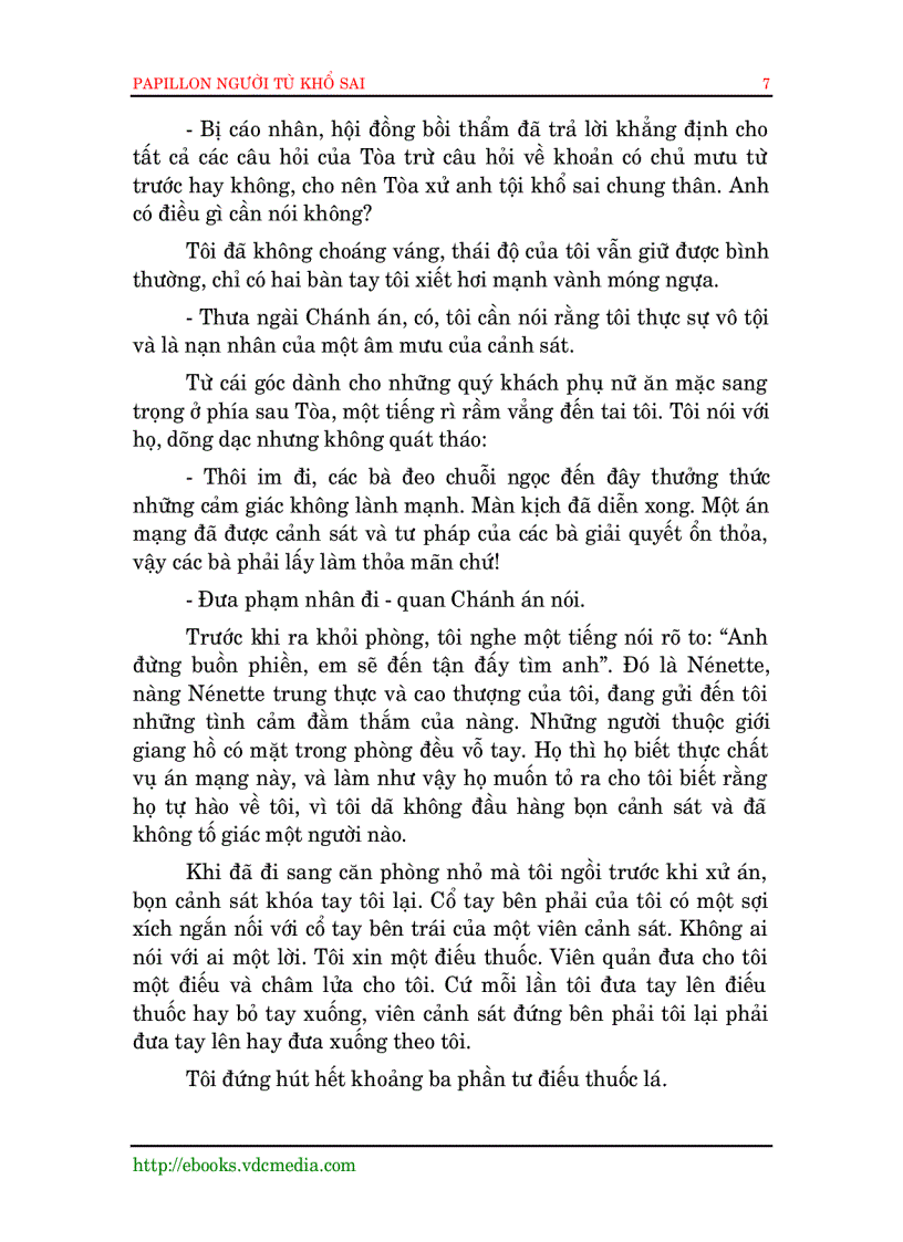 image for page Papillon Người Tù Khổ Sai Phần I