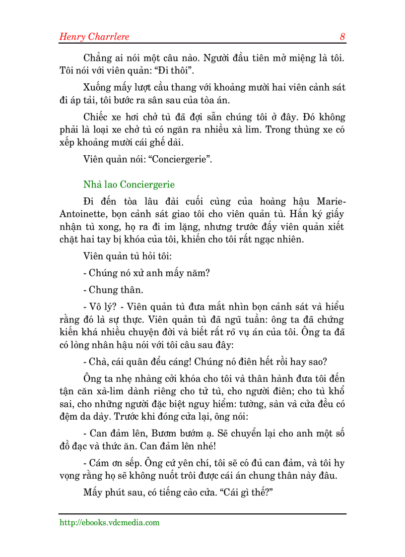 image for page Papillon Người Tù Khổ Sai Phần I