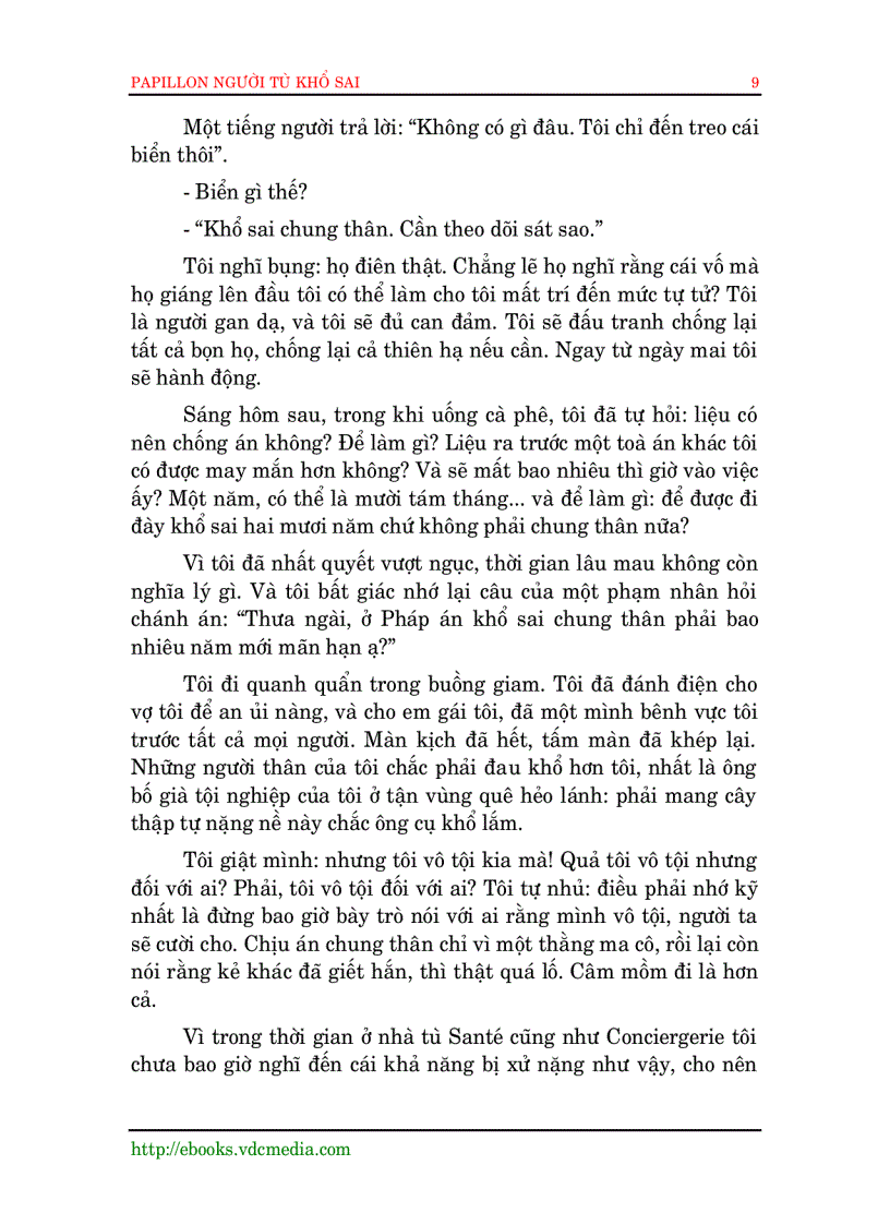 image for page Papillon Người Tù Khổ Sai Phần I