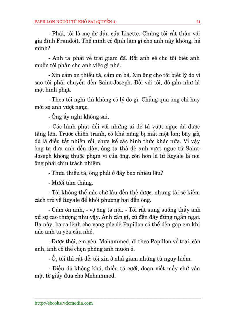image for page Papillon Người Tù Khổ Sai Phần IV
