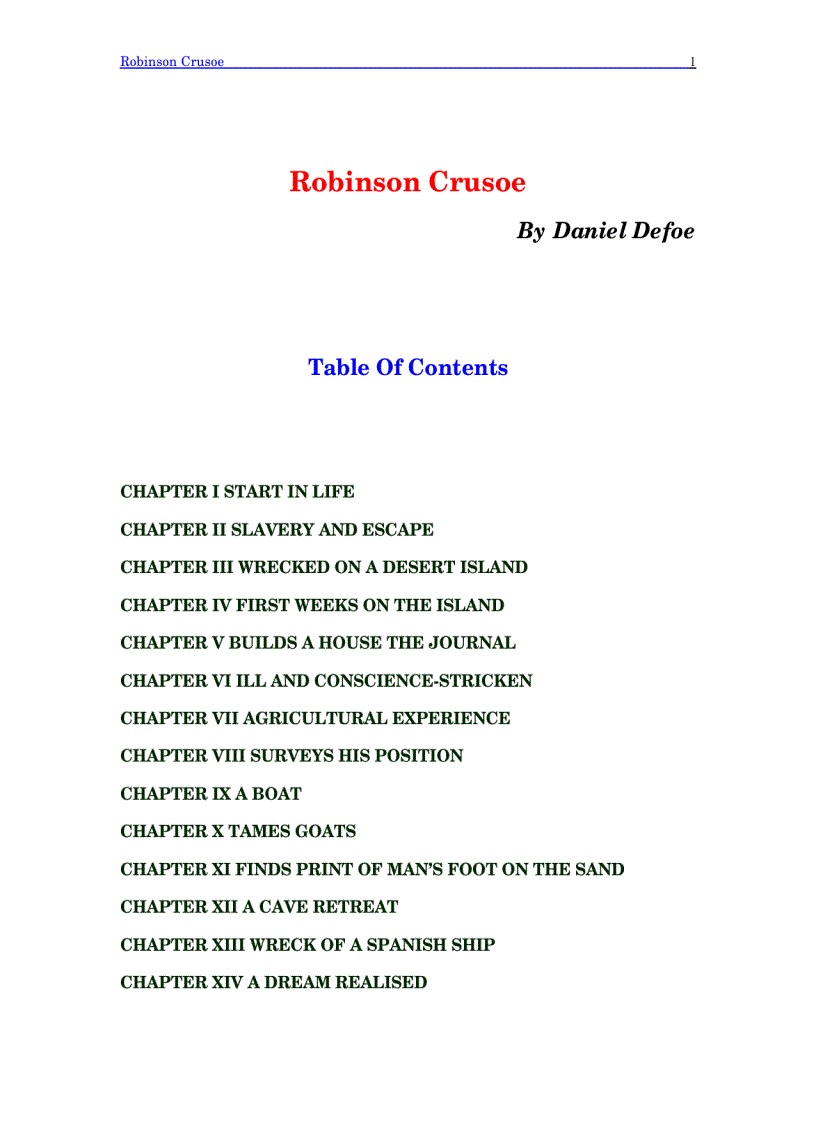 image for page Robinson Crusoe