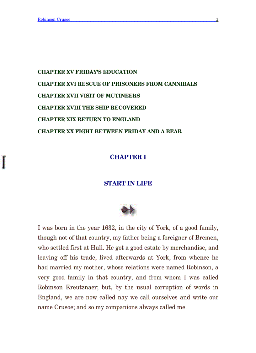 image for page Robinson Crusoe