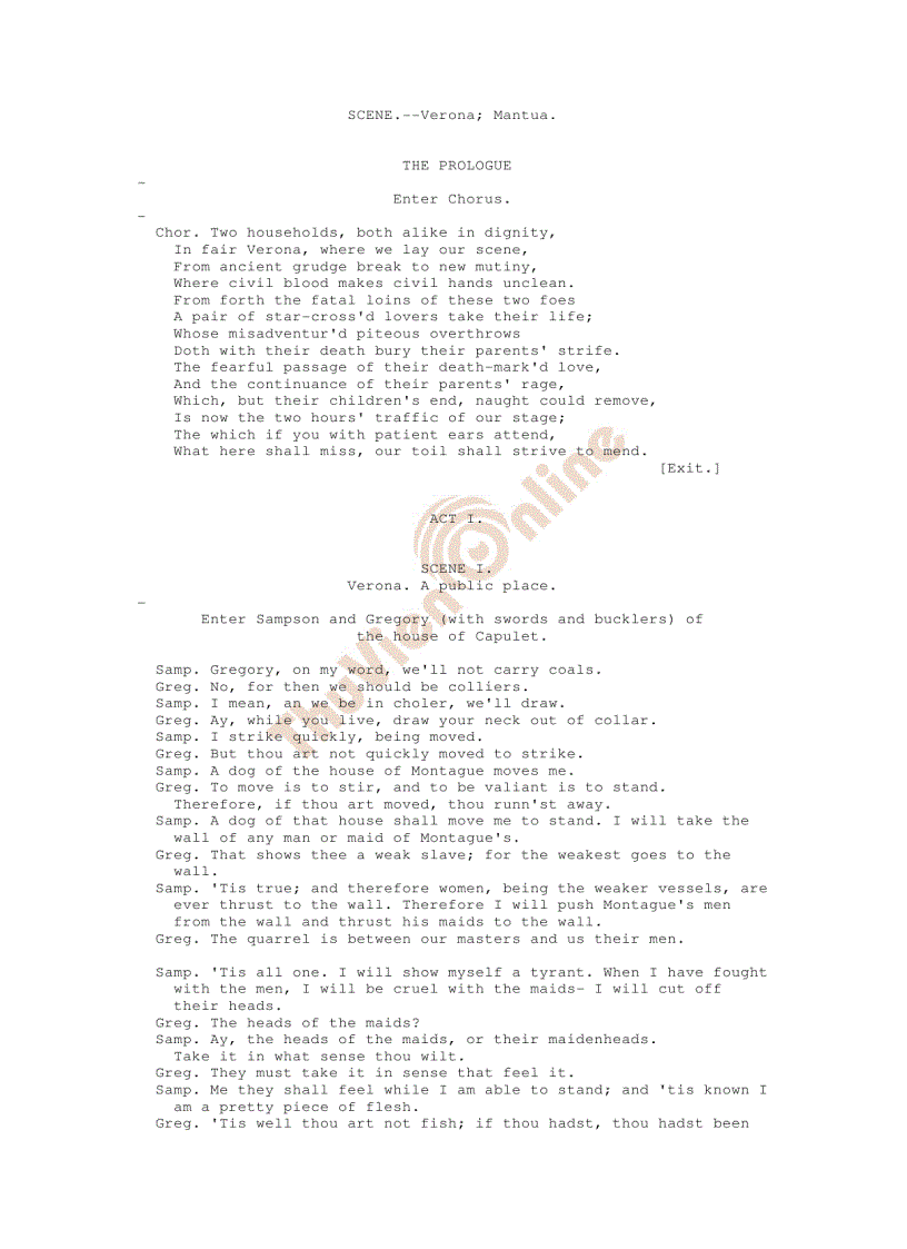 image for page Romeo and Juliet