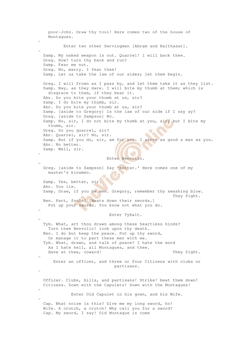 image for page Romeo and Juliet