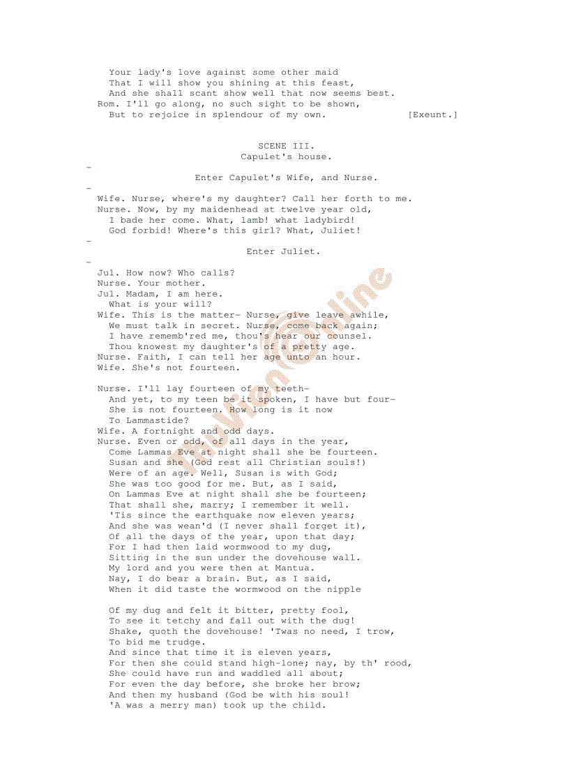 image for page Romeo and Juliet