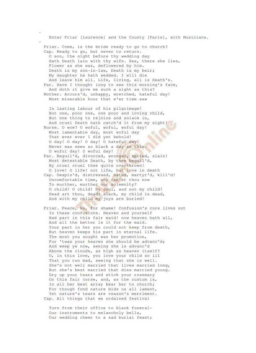 image for page Romeo and Juliet