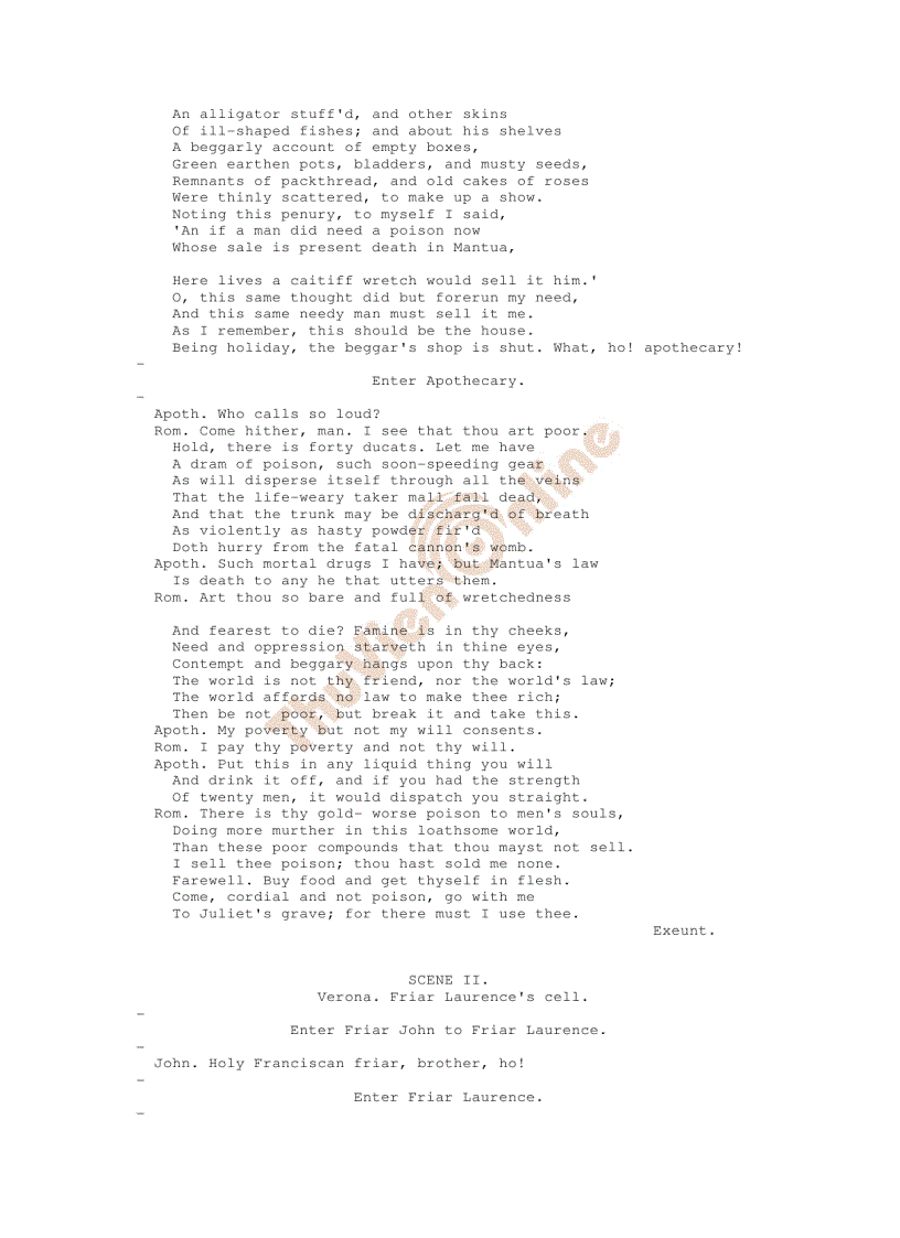 image for page Romeo and Juliet