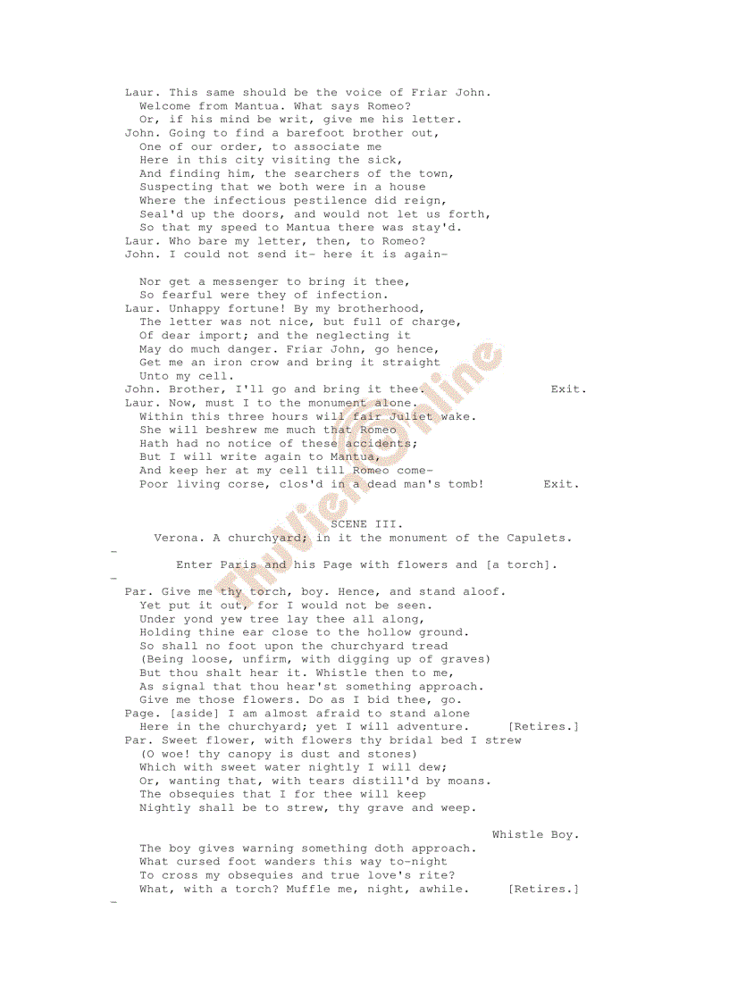 image for page Romeo and Juliet