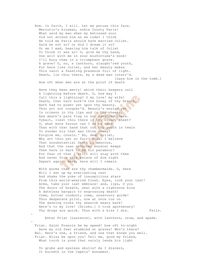 image for page Romeo and Juliet