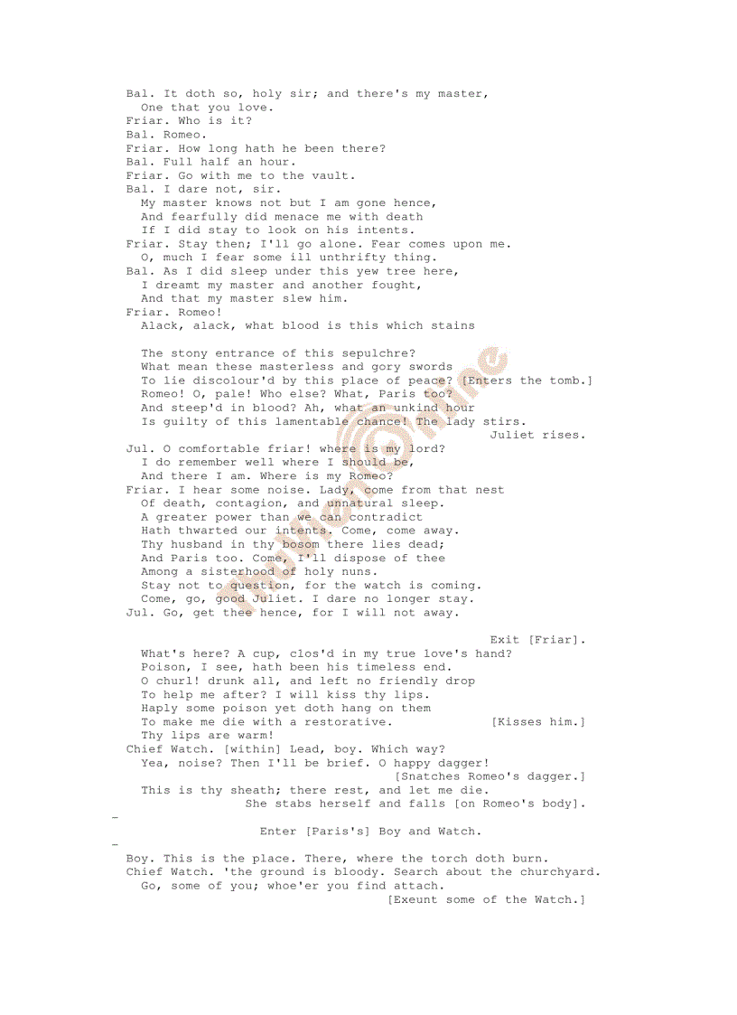 image for page Romeo and Juliet