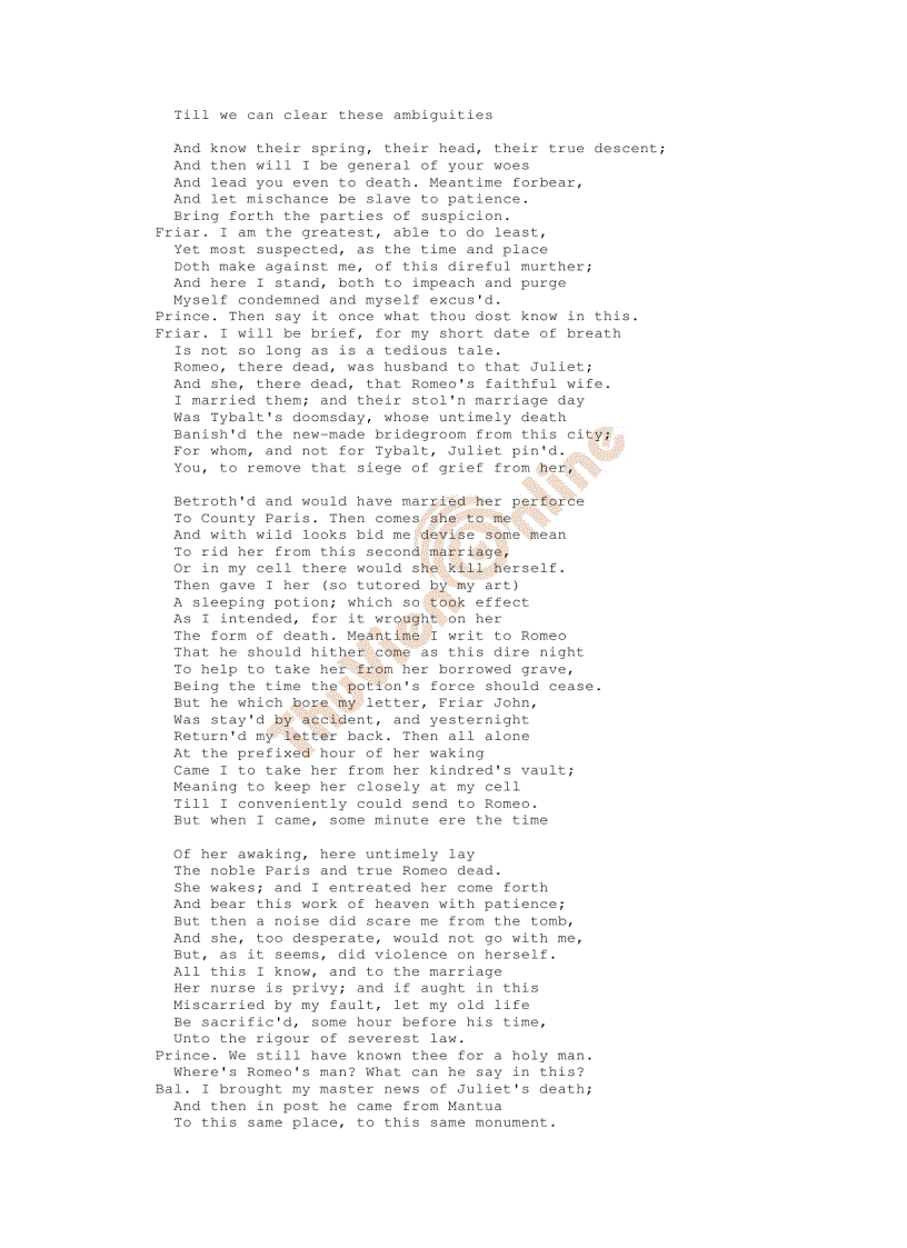 image for page Romeo and Juliet