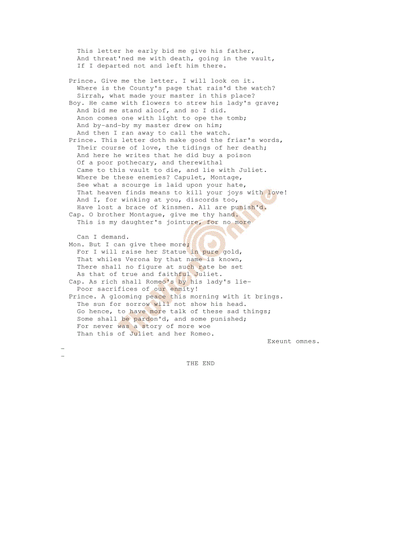 image for page Romeo and Juliet