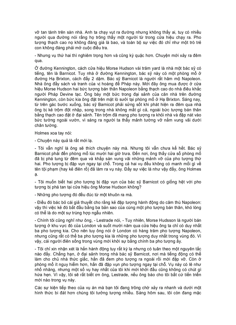 image for page Sherlock Holmes Trở Về