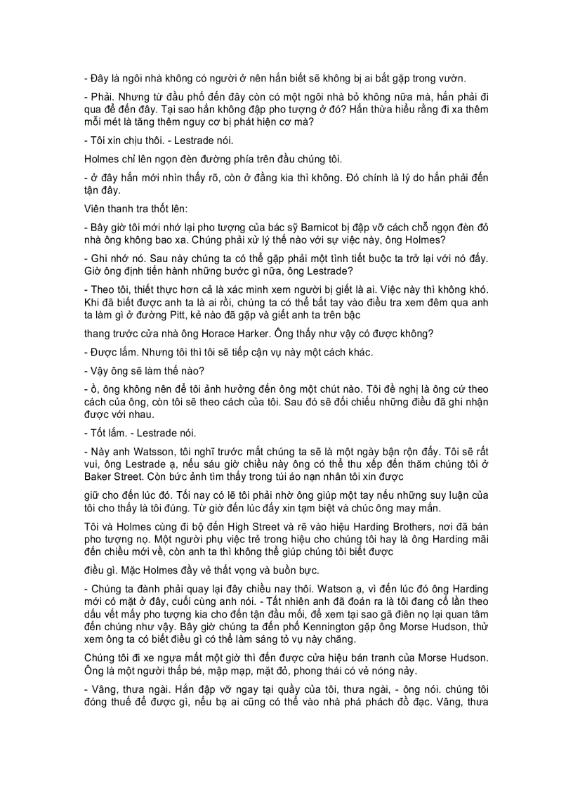 image for page Sherlock Holmes Trở Về