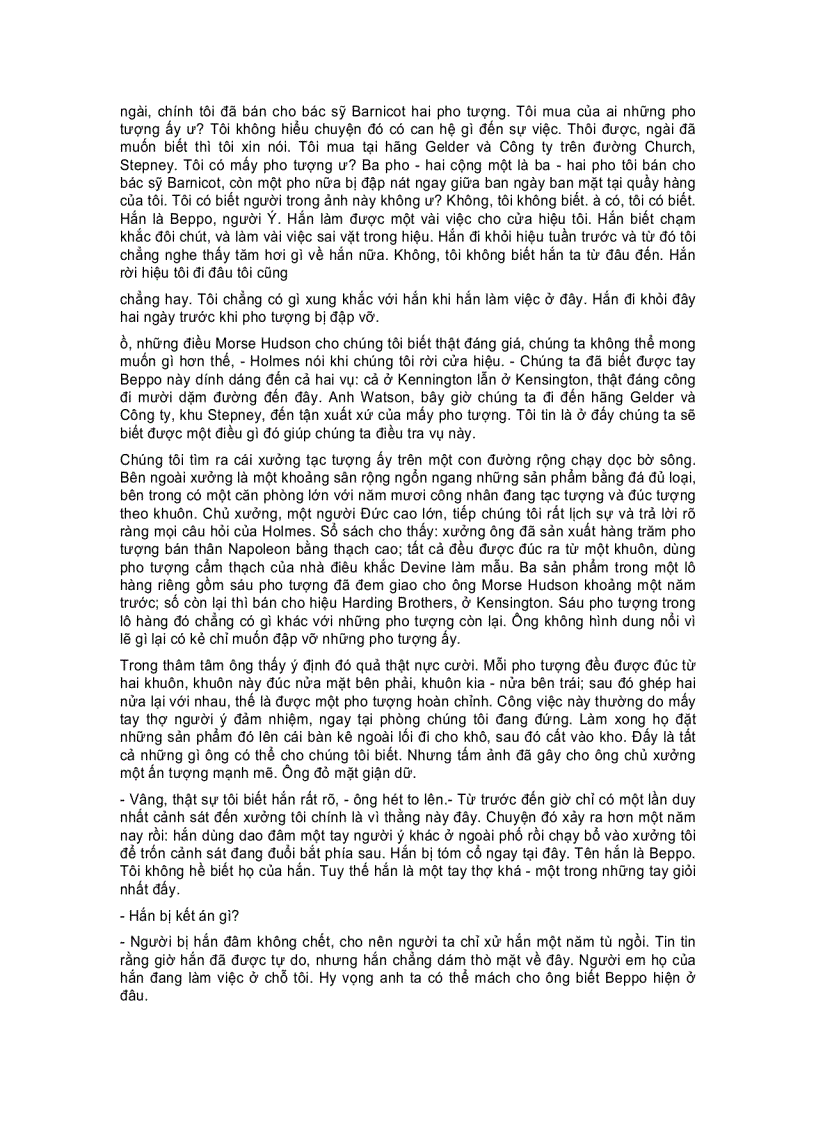 image for page Sherlock Holmes Trở Về