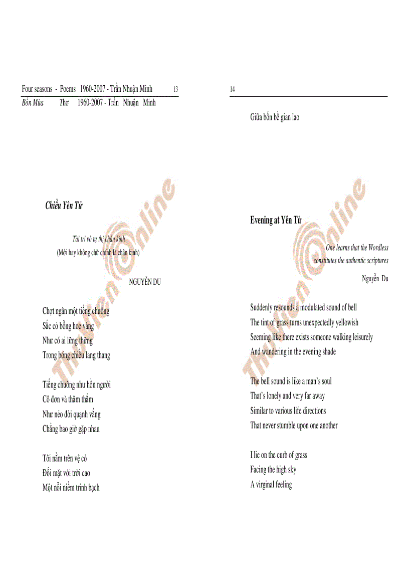 image for page Tập thơ Bốn mùa