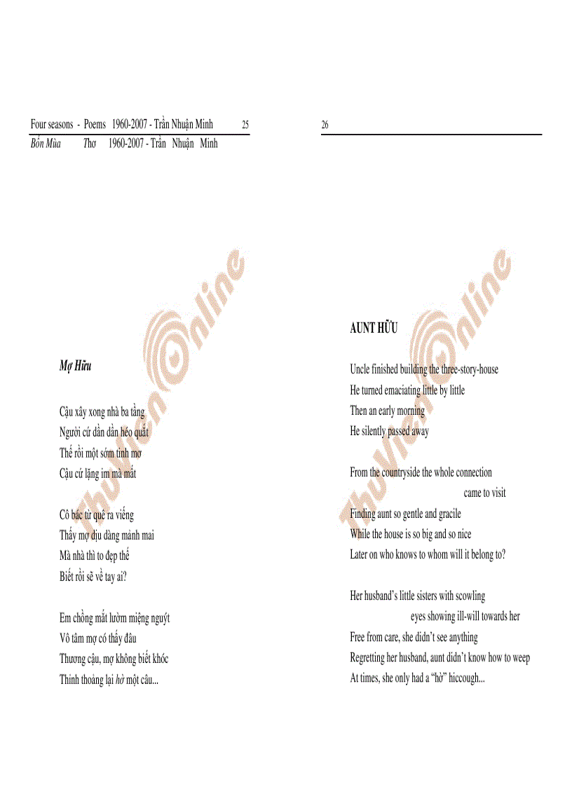 image for page Tập thơ Bốn mùa