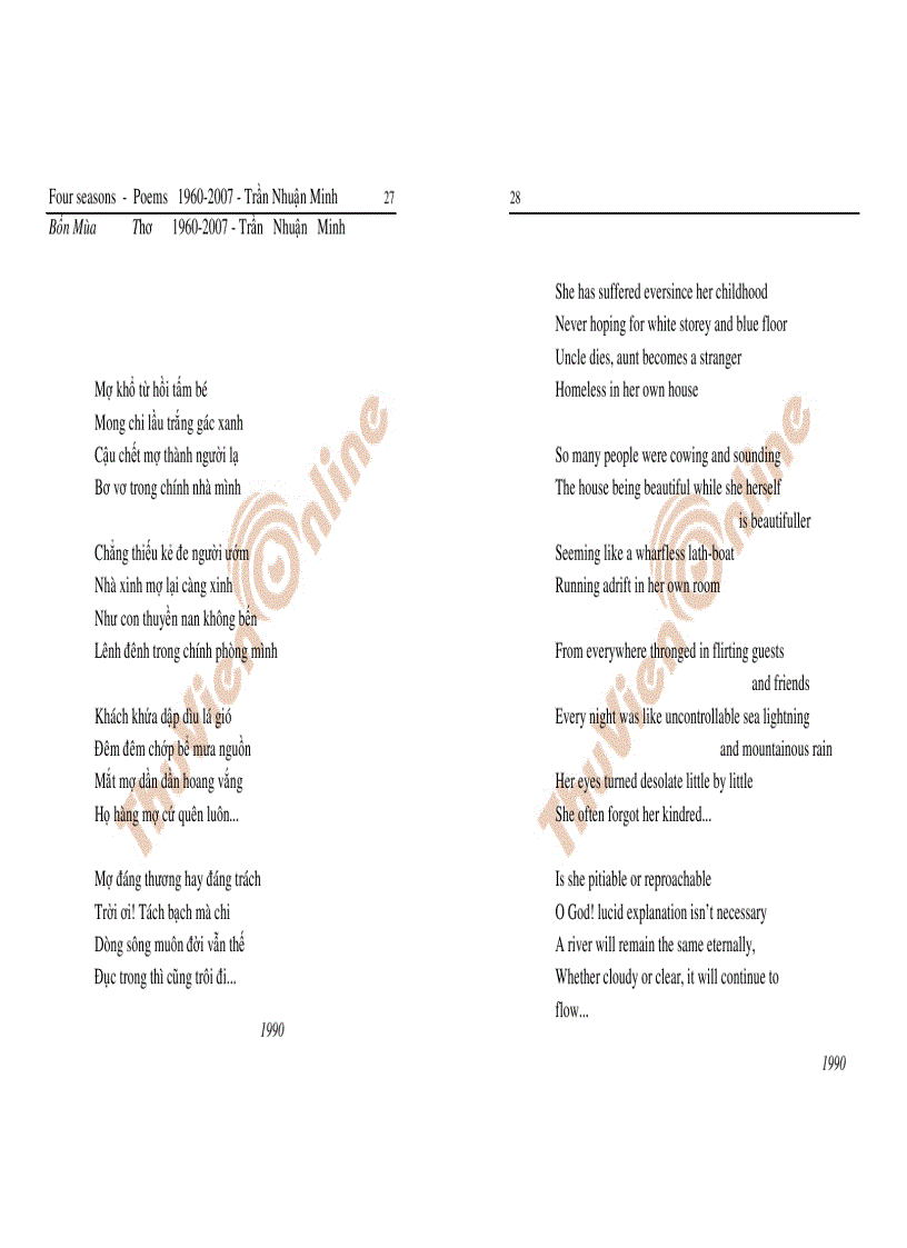 image for page Tập thơ Bốn mùa