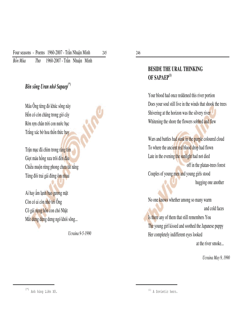 image for page Tập thơ Bốn mùa