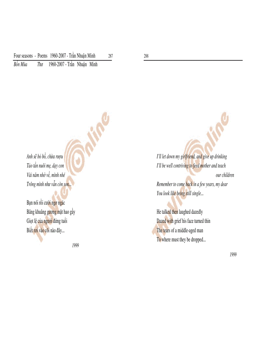 image for page Tập thơ Bốn mùa