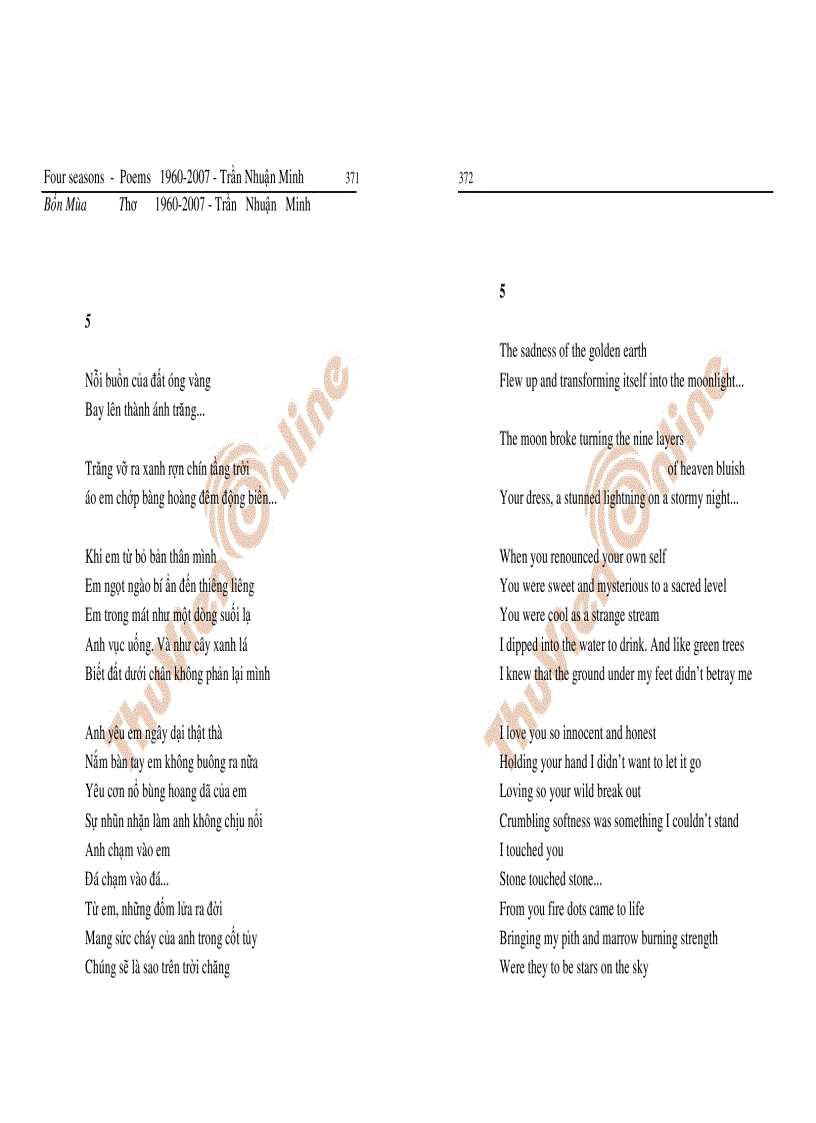 image for page Tập thơ Bốn mùa