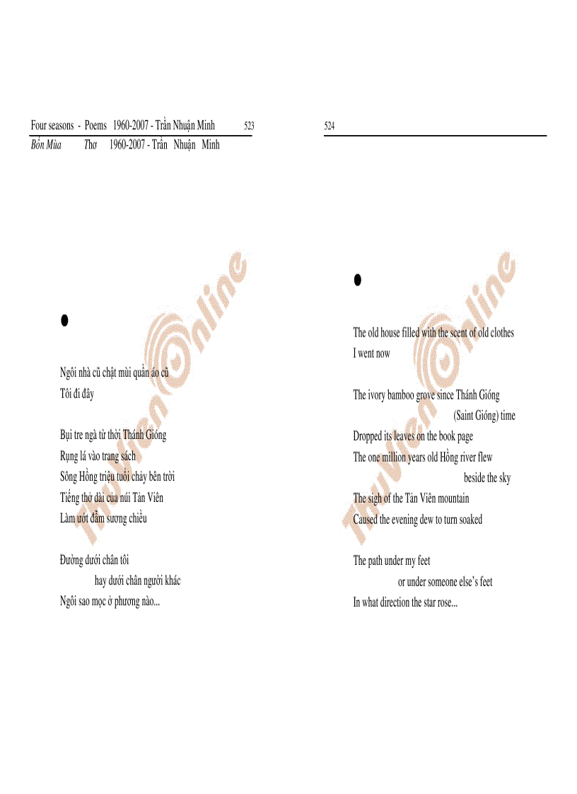 image for page Tập thơ Bốn mùa