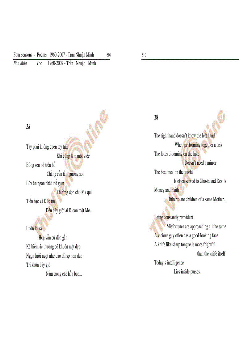 image for page Tập thơ Bốn mùa