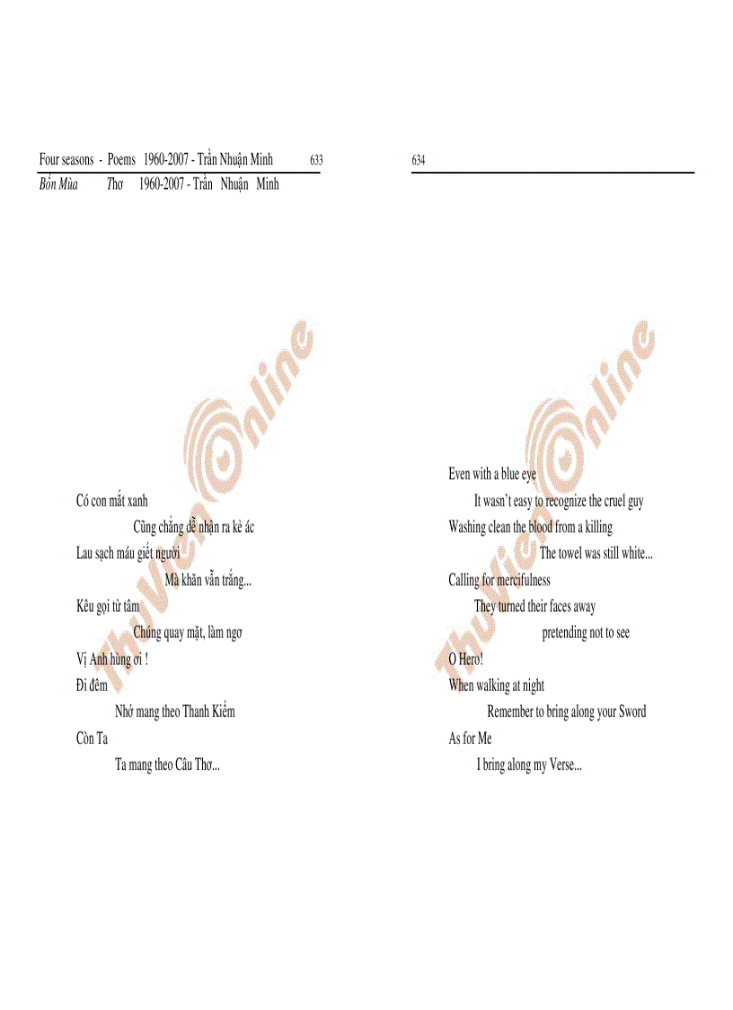 image for page Tập thơ Bốn mùa